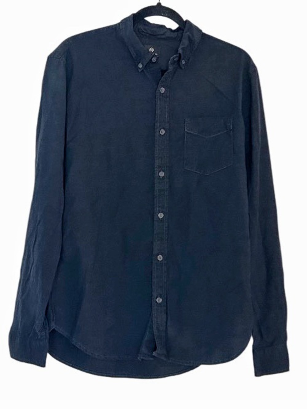 AG Adriano Goldschmied Button Down Shirt Size Medium Black